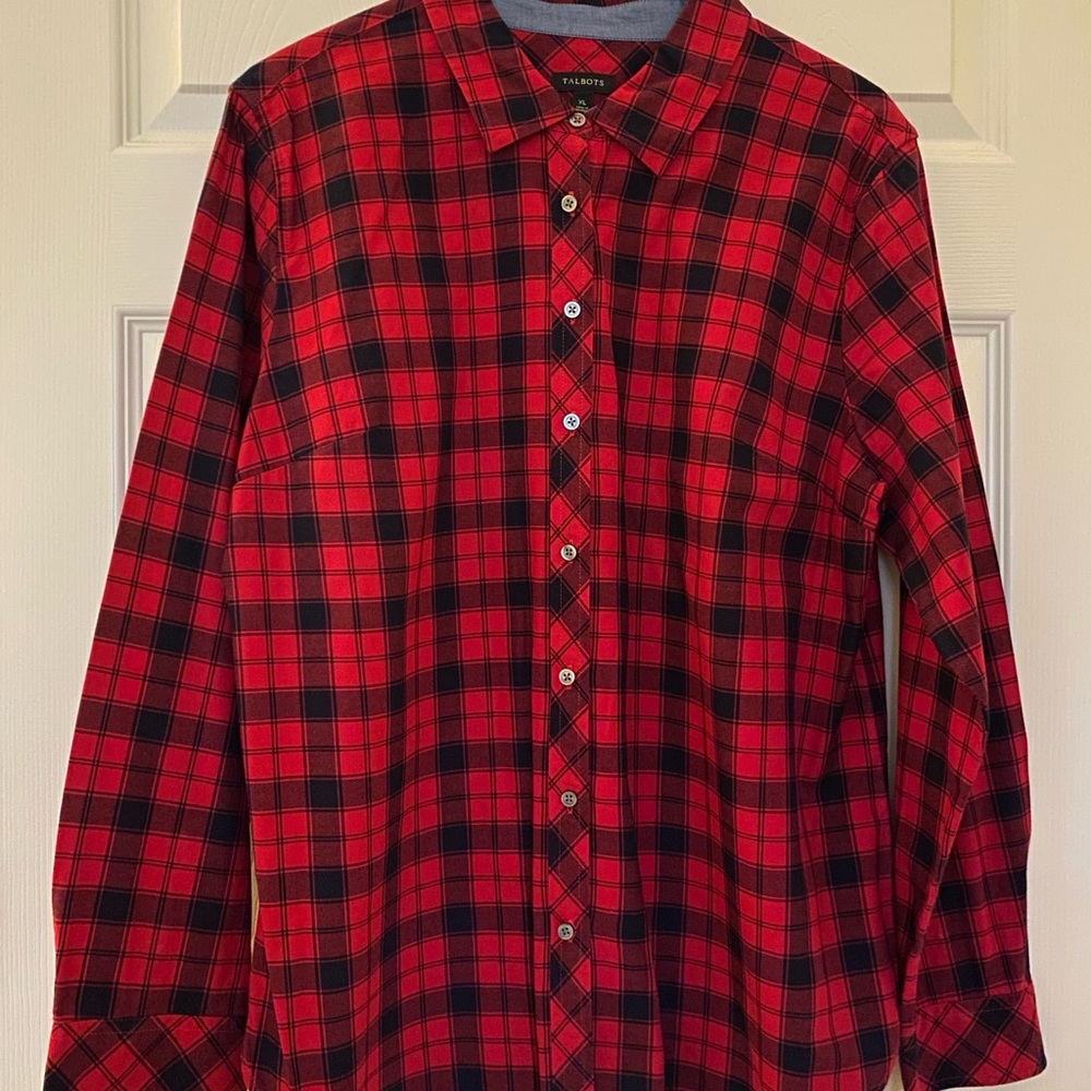Woman’s Red Plaid Shirt